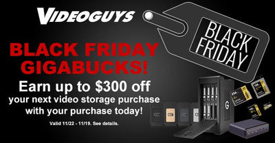 Black Friday Special! Earn GIGABUCKS for Up to $300 Off Your Next Storage Purchase