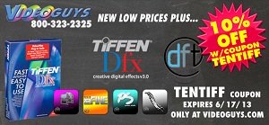 New Low Prices plus an extra 10% off Tiffen Dfx Bundles at Videoguys.com!