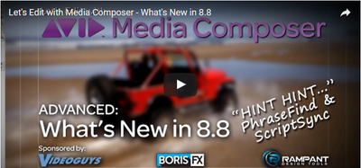 What's NEW in Avid Media Composer 8.8 & Welcome back PhraseFind and ScriptSync!