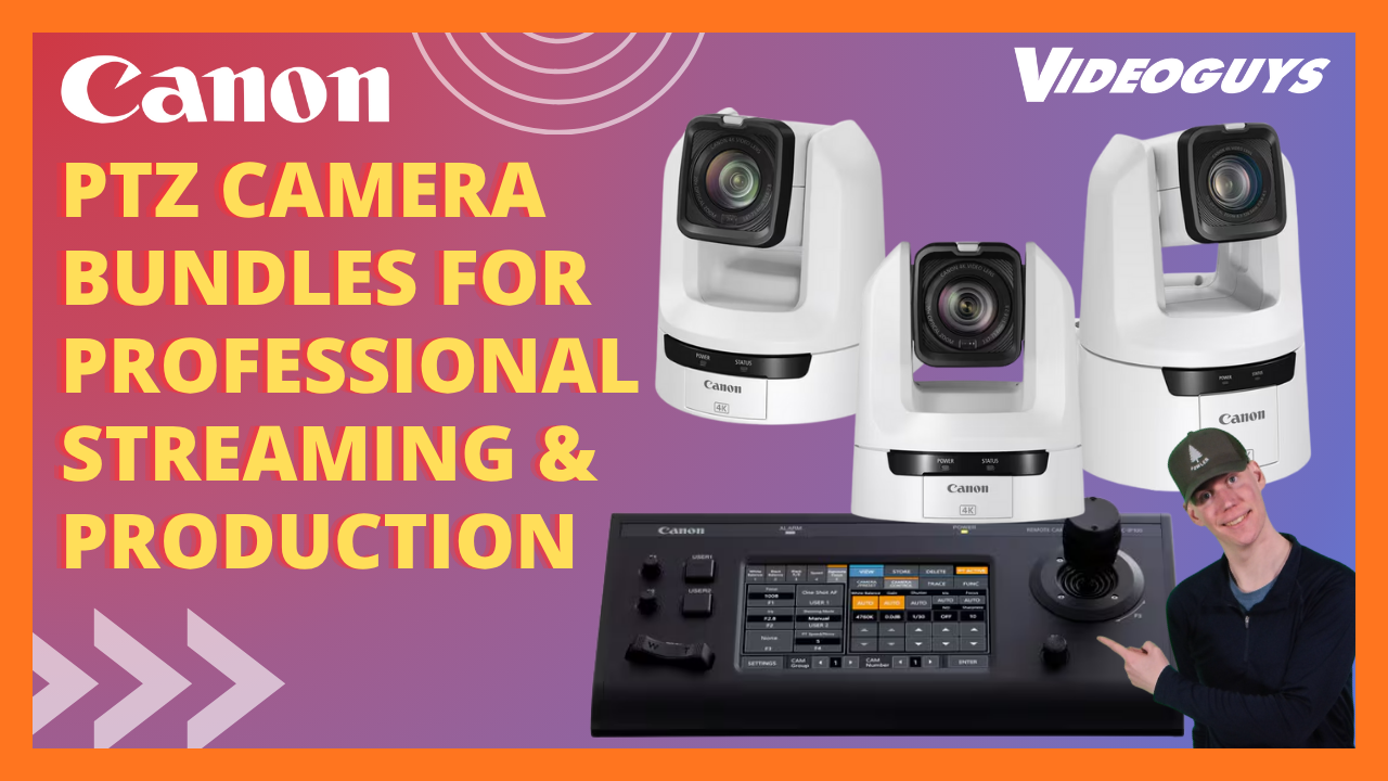 Save $300 on Canon PTZ Camera Bundles — CR-N100, CR-N300 & CR-N500 + RC-IP100 Controller Save $300 on Canon PTZ Camera Bundles — CR-N100, CR-N300 & CR-N500 + RC-IP100 Controller