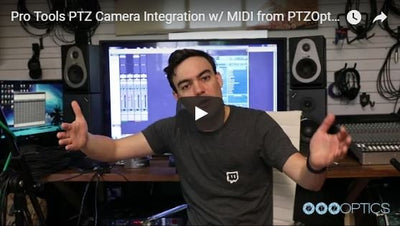 PTZOptics Demonstrates MIDI Control from ProTools