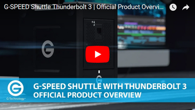 G-Tech G-SPEED Shuttle 4-Bay Thunderbolt 3 Delivers Ideal Storage for Demanding Workflows