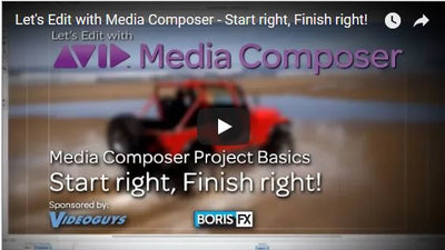 Let’s Edit with Media Composer – creating the right type of project