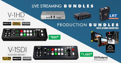Affordable Roland Switchers & Live Streaming and Production Bundles
