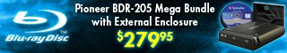 New low prices on Pioneer BDR-205 Blu-ray Burner Bundles!!