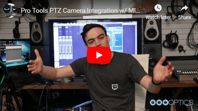 PTZ Camera Integration with Avid Pro Tools Using MIDI from PTZOptics