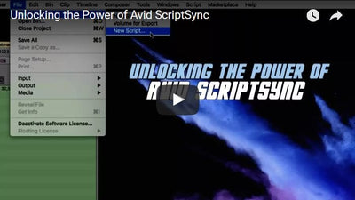 Watch and Learn about Avid ScriptSync