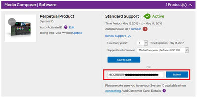 Options and steps for customers to renew their Subscriptions and Upgrade & Support plans within their My Avid Account