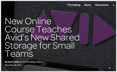 Avid Online Training: Avid ISIS1000 Shared Storage for Small Teams