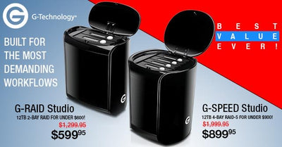 G-Tech Storage MADNESS!  Hurry before supplies run out!