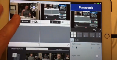 Panasonic PTZ Camera Control App LiveCTRL for iOS