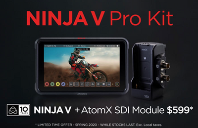 Atomos Ninja V Lock-Down Price-Down: Get the Monitor-Recorder Ninja V Pro Kit for $599