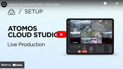 Atomos Live Production BETA - Setup Guide