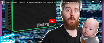 BirdDog Flex 4K NDI In & Backpack for Streaming