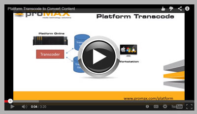 Save Time Converting Media with ProMax Transcode Module