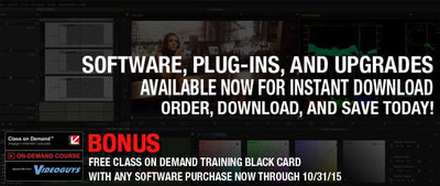 Software, Plug-Ins and Upgrades Special now with FREE COD Training