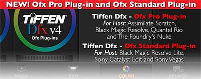 Tiffen's Award-Winning Dfx v4 Software Now Supports Two New OFX Hosts