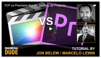 Setting up Projects in Adobe Premiere Pro vs FCPX