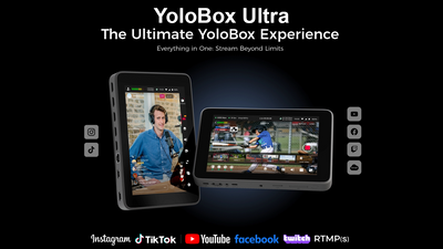 YoloLiv YoloBox Ultra is the Ultimate YoloBox Experience for Widescreen and Vertical Streaming in One Device
