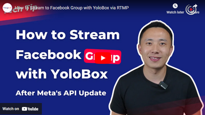 YoloBox Tutorial: Streaming to Facebook Groups via RTMP