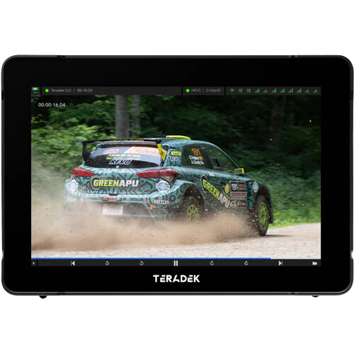 Monitor display race car live stream