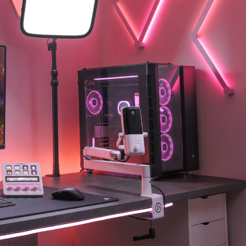 Elgato Wave Mic Arm LP (White) Set Up