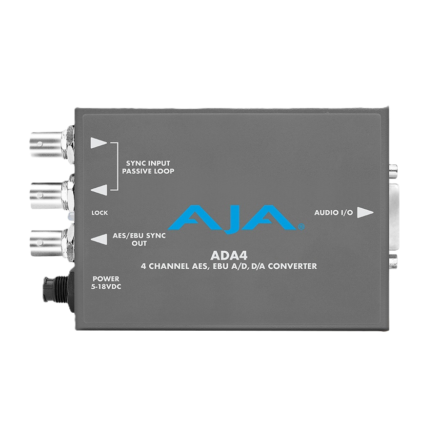 AJA ADA4 4-Channel Bidirectional Audio A/D & D/A Converter