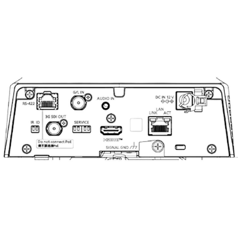 Panasonic AW-UE80 24x 4K/60P PTZ Camera (Black)