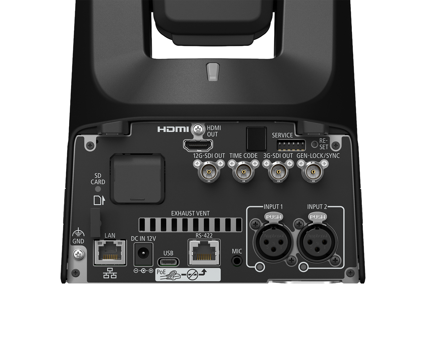 Canon CR-N400 PTZ Camera Black Rear Close Up