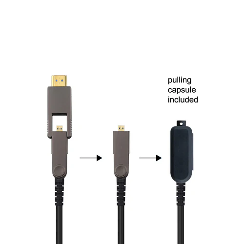 DVDO Plenum Rated 4K HDMI 2.0 AOC Fiber Cable with Detachable Heads