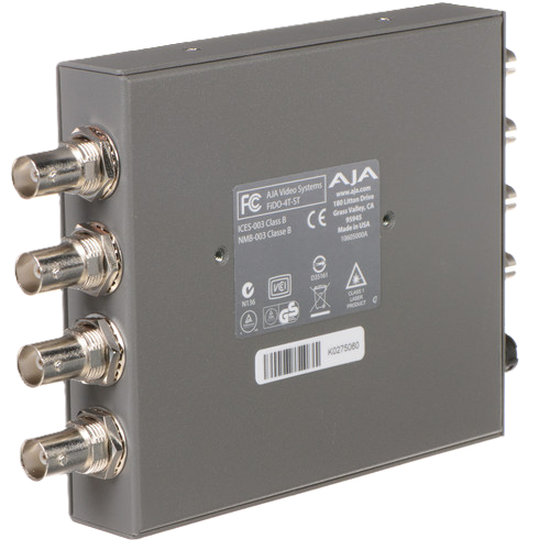AJA FiDO-4T-ST 4-Channel 3G-SDI to Single-Mode ST Fiber Transmitter