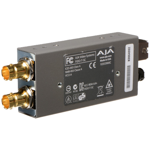 AJA FiDO-T-SC 3G-SDI to Single-Mode SC Fiber Transmitter