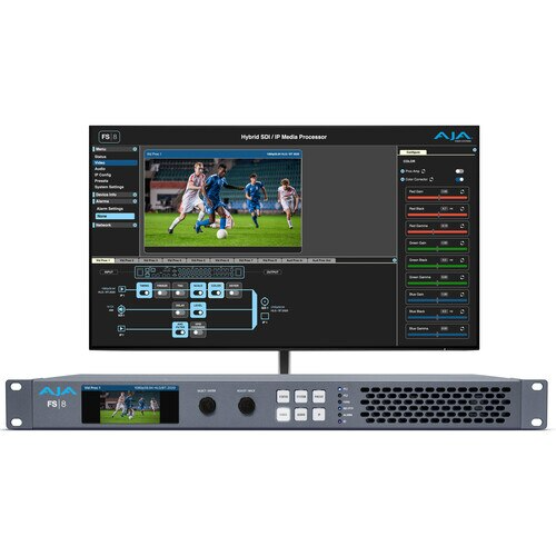 AJA FS8 Hybrid SDI/IP Media Processor