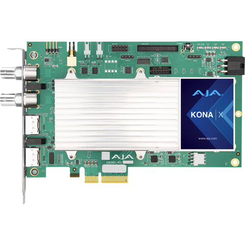 AJA KONA X 12G-SDI and HDMI 2.0 Ultra-Low-Latency PCIe Card – Fanless