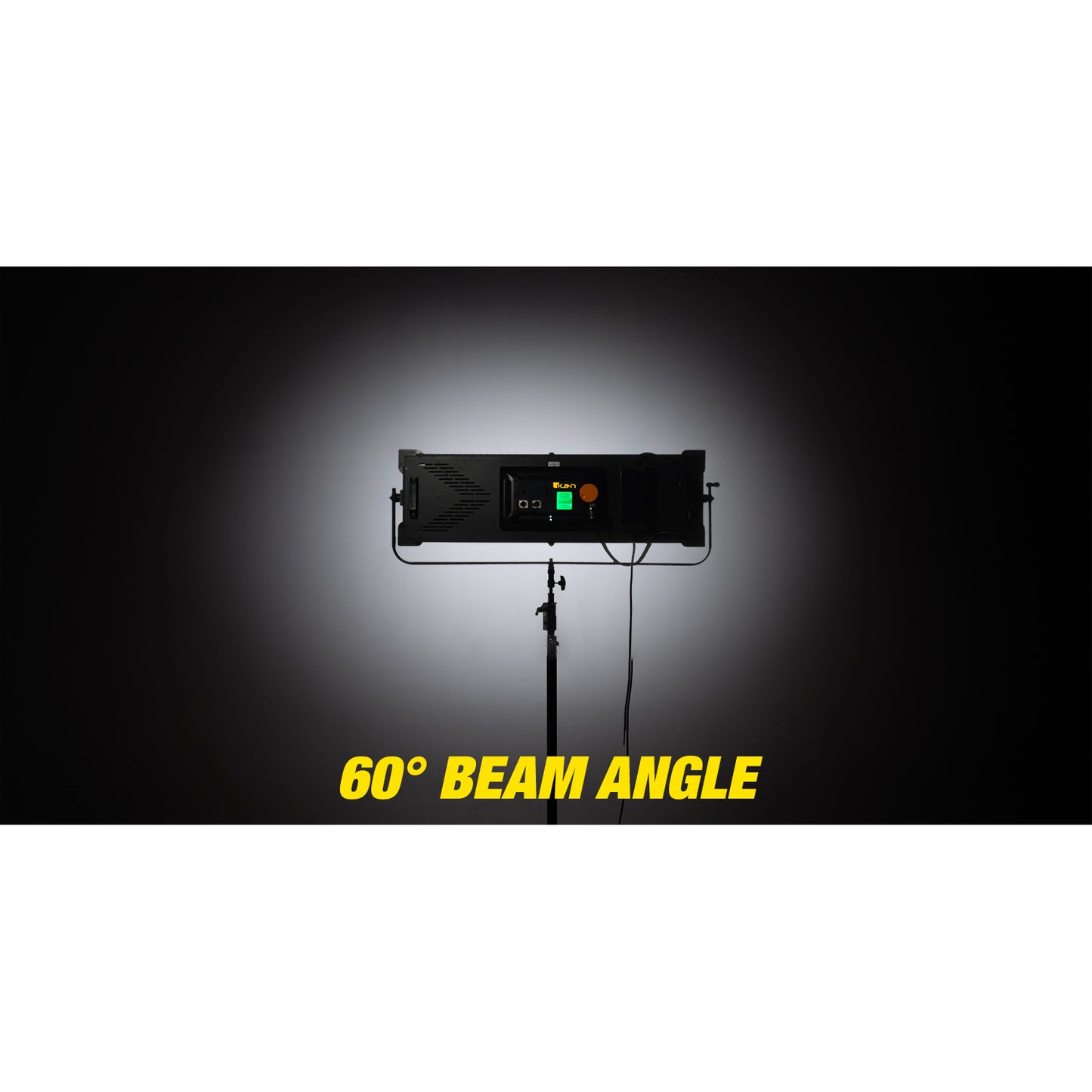 Lighting equipment with a 60-degree beam angle on a dark background