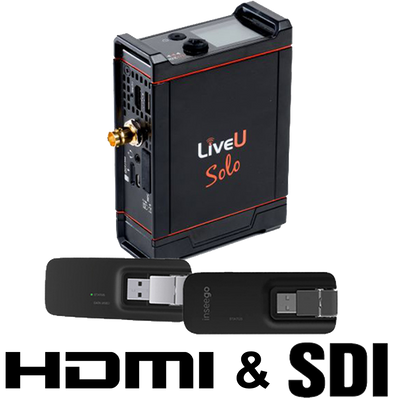 LiveU Solo HDMI + SDI With Solo Connect 2 Modem Bundle