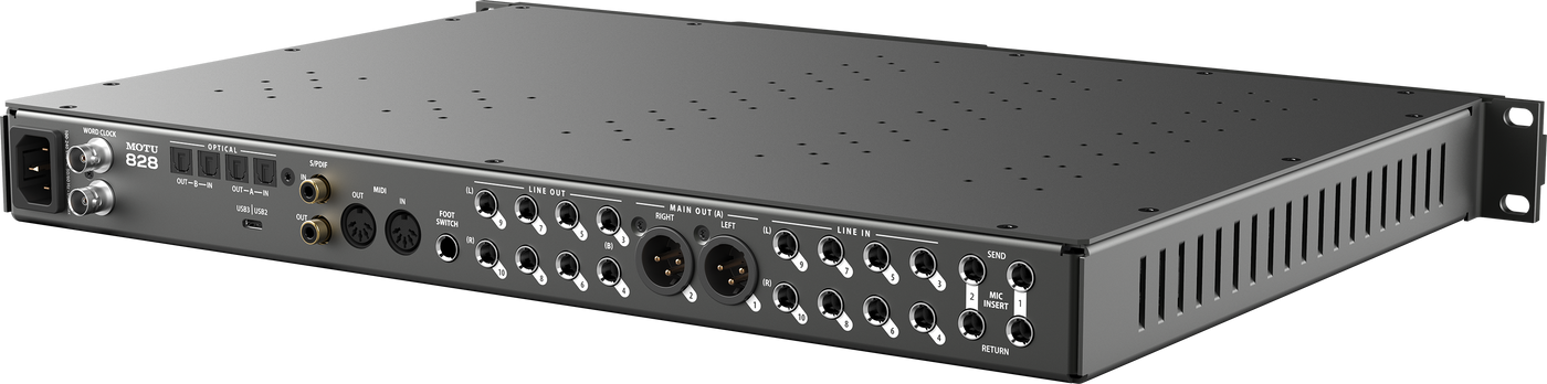 MOTU 828 28 x 32 USB3 Audio Interface for Mac, Windows and iOS with Mixing and Effects