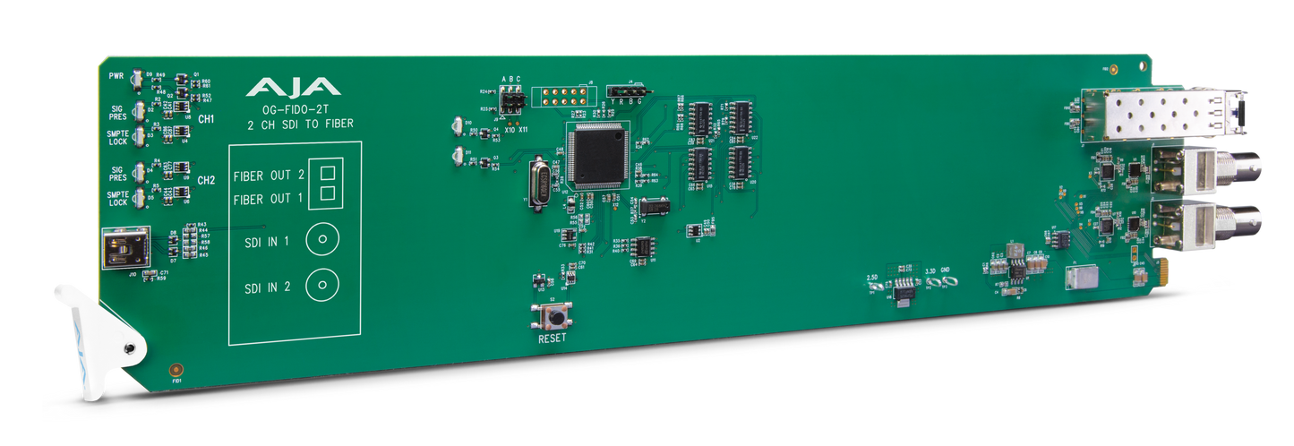 openGear 2-Channel 3G-SDI to Multi-Mode LC Fiber Transmitter