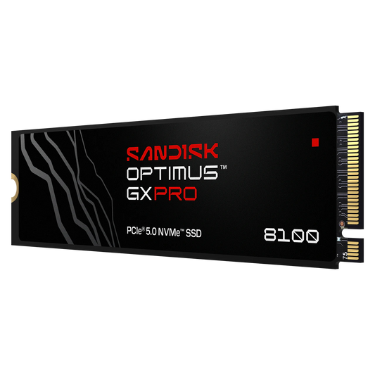 Sandisk Optimus GXPro 8100 PCIe 5.0 NVMe SSD in an M.
