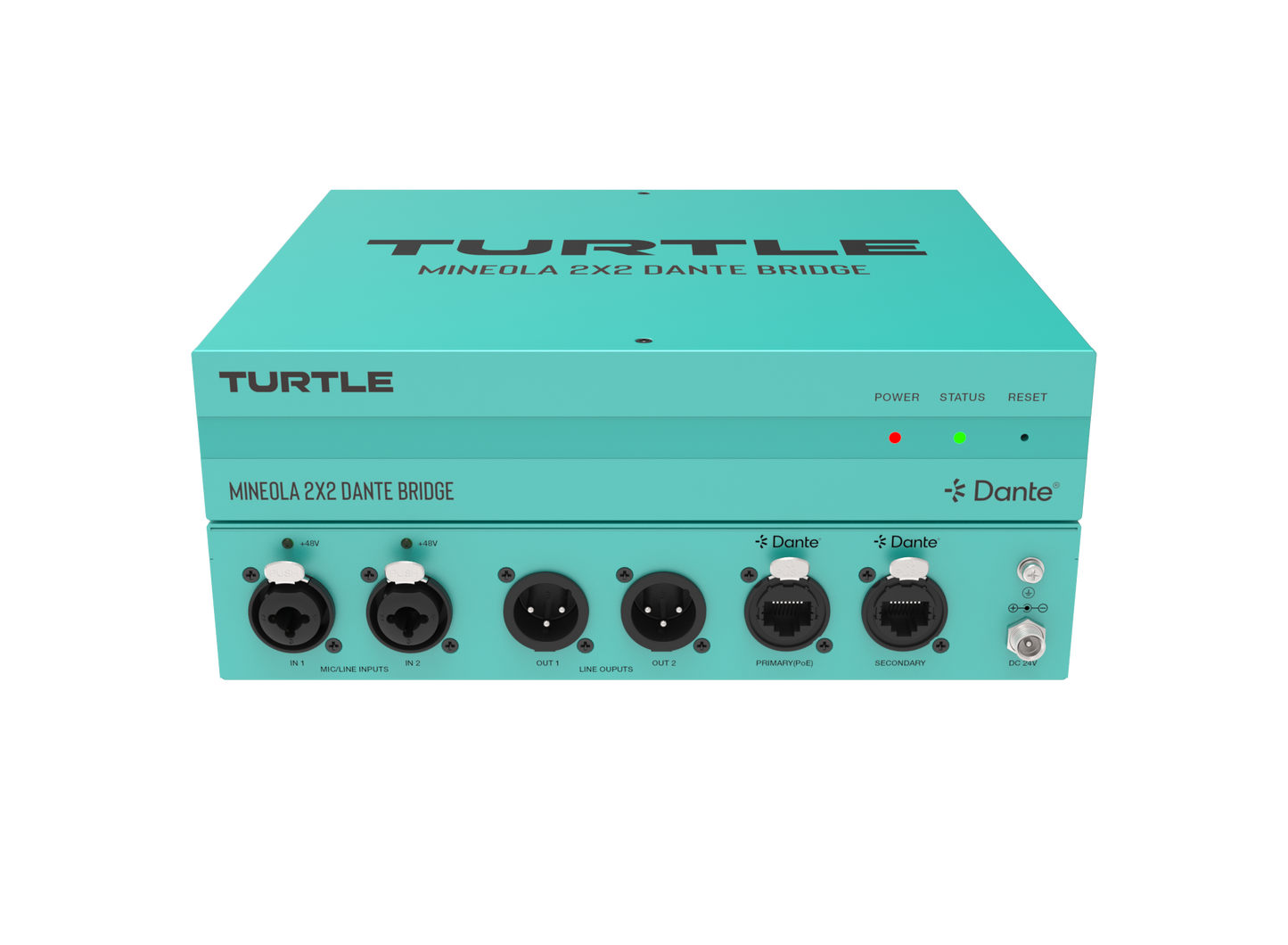 Turtle Mineola 2x2 Dante Audio Bridge