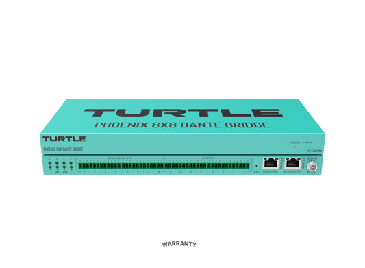 Turtle AV Phoenix 8x8 Dante Audio Bridge