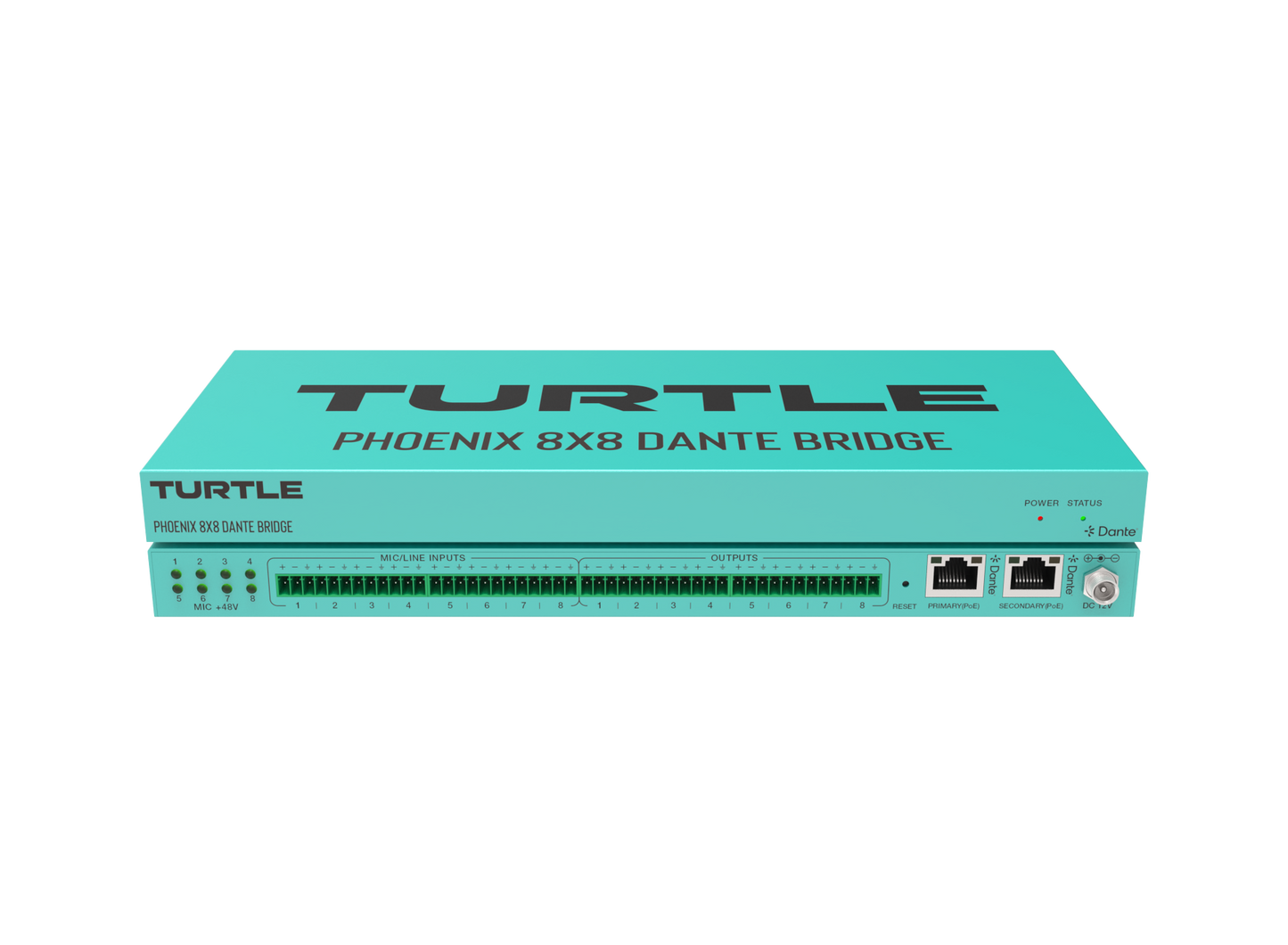 Turtle AV Phoenix 8x8 Dante Audio Bridge
