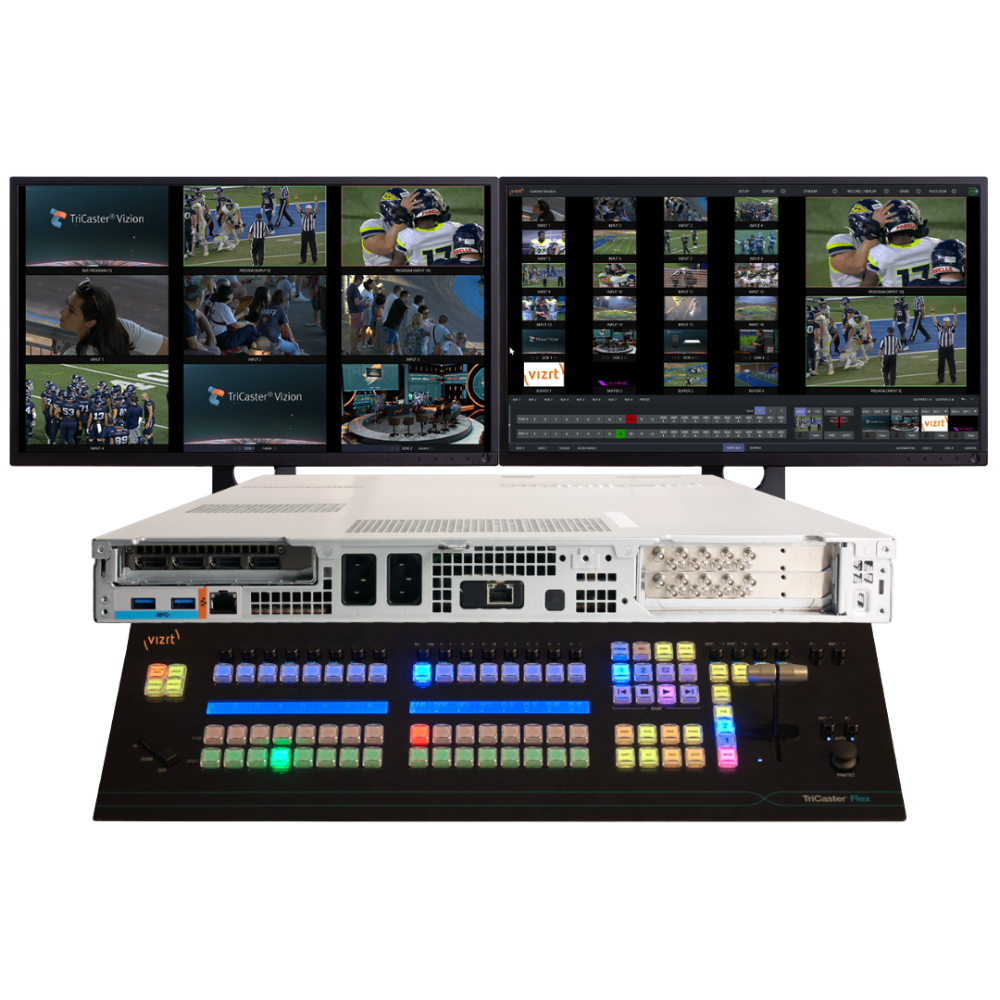 Vizrt TriCaster Vizion Rack 16 & Flex Bundle Promo