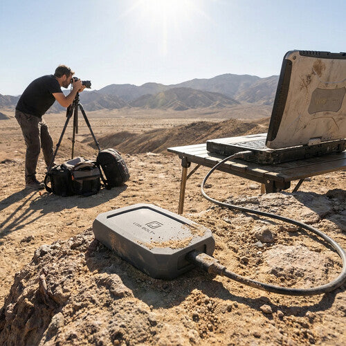 Oyen Digtal U35 Bolt+ USB-C (USB4) Rugged NVMe SSD In Use on Field