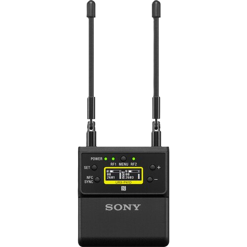 Sony UWP-D12 wireless microphone transmitter on a white background