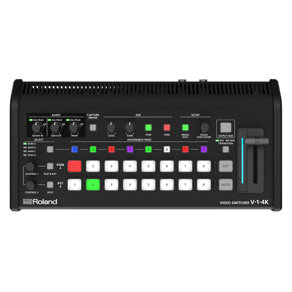 Roland V-1-4K Video Switcher Top View