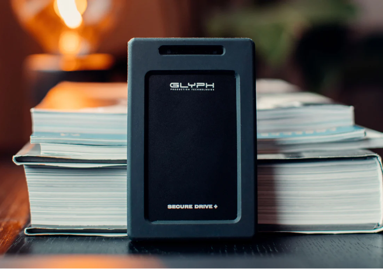 Glyph 4TB SecureDrive+ Professional Encrypted Rugged Mobile Hard Drive with Bluetooth