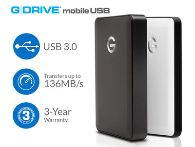 G-Technology G-DRIVE mobile USB 3.0 1TB 5400rpm
