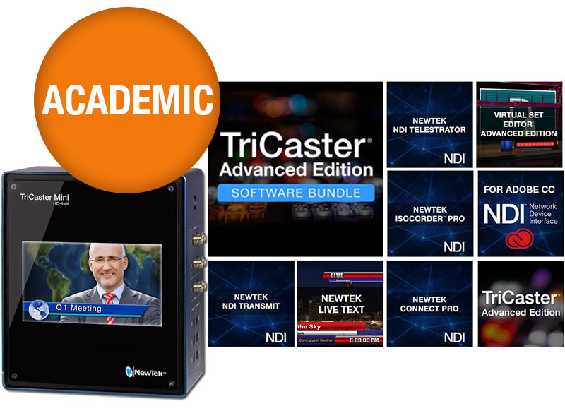 NewTek TriCaster Mini HD-4 SDI with Advanced Edition Software (Academic)