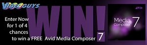 Last chance to win a free copy of Avid Media Composer 7